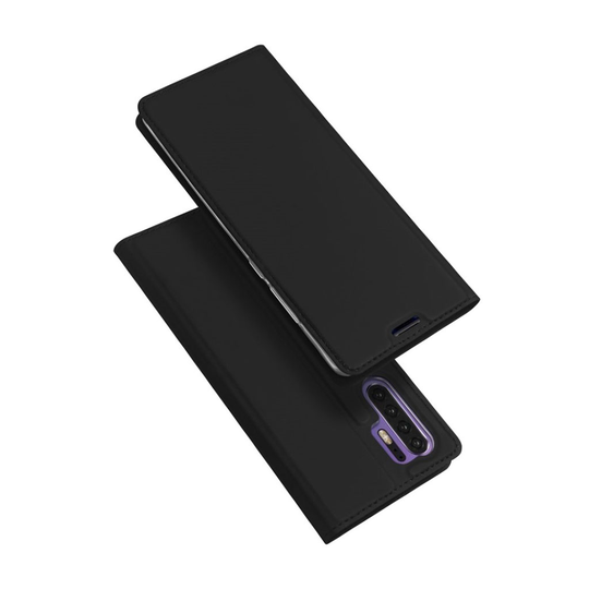 DUX DUCIS Huawei P30 Pro skin pro series nahkainen flip Suojakotelo - Musta
