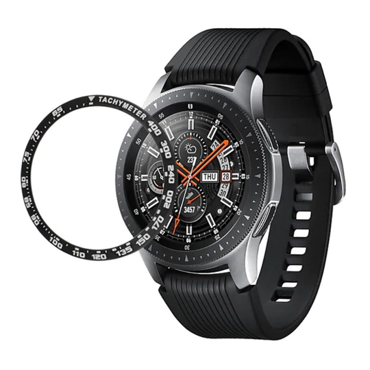 Samsung Galaxy Watch (46mm) aluminum alloy styling bezel - Black