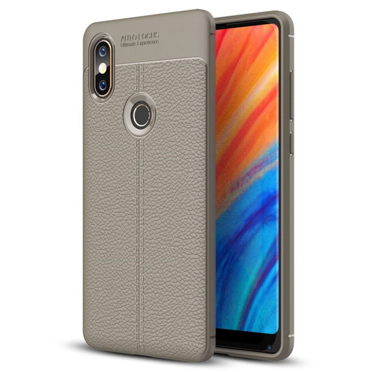 Xiaomi Mi MIX 2S liitsihedelmä jyvä pintainen pehmeä muovinen takasuoja kuori - Harmaa