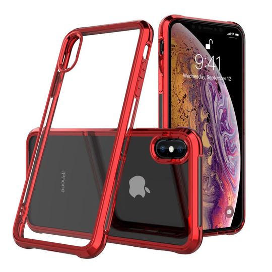 LEEU DESIGN iPhone Xs Max electroplated case - Red