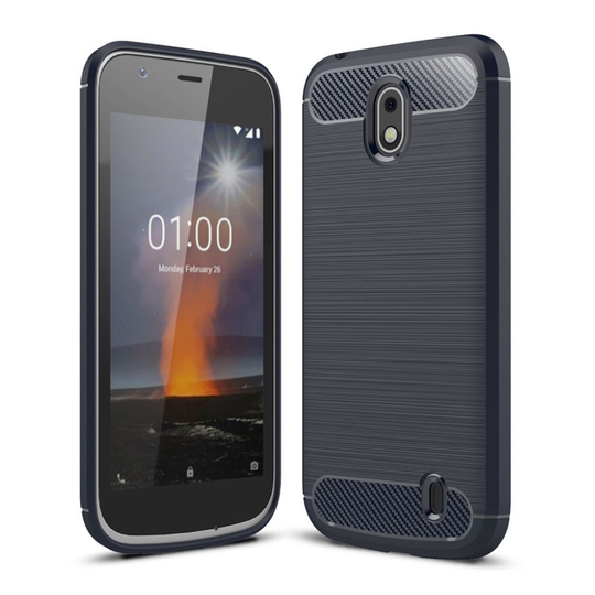 Nokia 1 harjattu suojakuori - Sininen