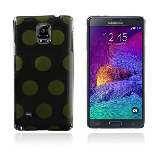 Black Ink (Keltaiset Pilkut) Samsung Galaxy Note 4 Suojakuori