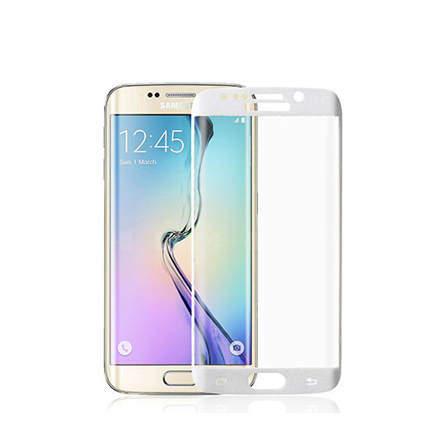 Amorus Karkaistu Lasi Näytönsuoja Samsung Galaxy S6 Edge Plus - Valkoinen