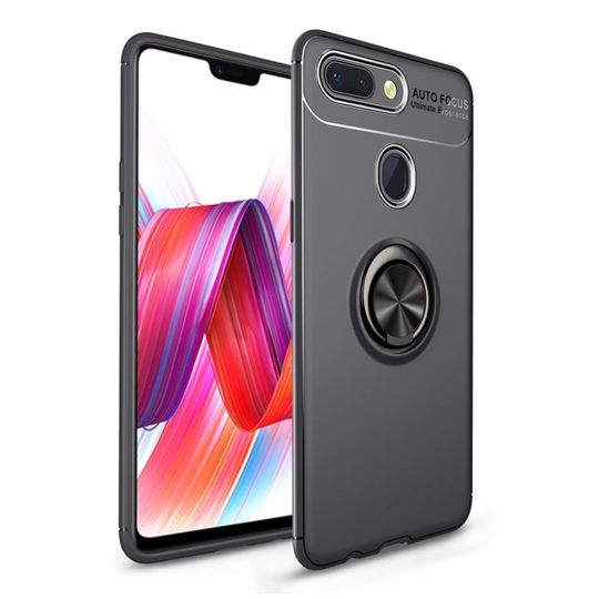 Xiaomi Mi 8 Lite rengaspidike suojakotelo - Koko Musta