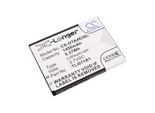 Alcatel A463 A463BG One Touch A463 akku 1450mAh