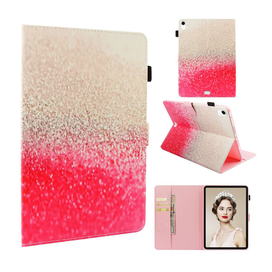 iPad Pro 11 inch (2018) synteetti nakainen suojakotelo missä kuvio ja kortti paikat - Kimallehiekka