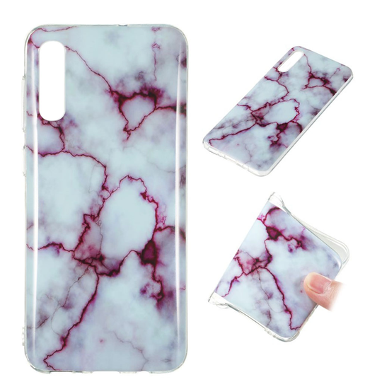 Marble Samsung Galaxy A50 kuoret - Veiny Rose Marble
