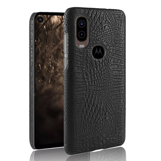 Croco Motorola P40 kuoret - Musta