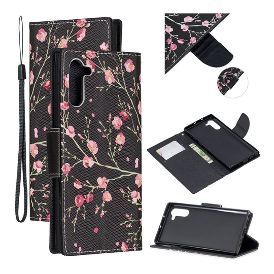Wonderland Samsung Galaxy Note 10 flip kotelot - Kauniit Kukat