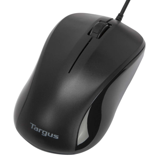 TARGUS 3 BUTTON USB WIRED MOUSE BLACK