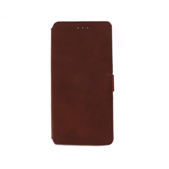 NovaNL Bookcase Volume 1.0 suojakotelo Samsung Galaxy A21s - ruskea
