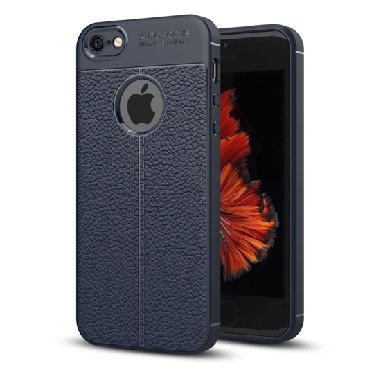 iPhone SE / 5 / 5S litsipintainen suojakuori - Tummansininen