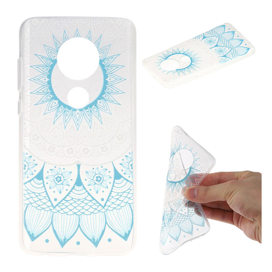 Deco Motorola Moto G7 Plus kuoret - Sininen Mandala