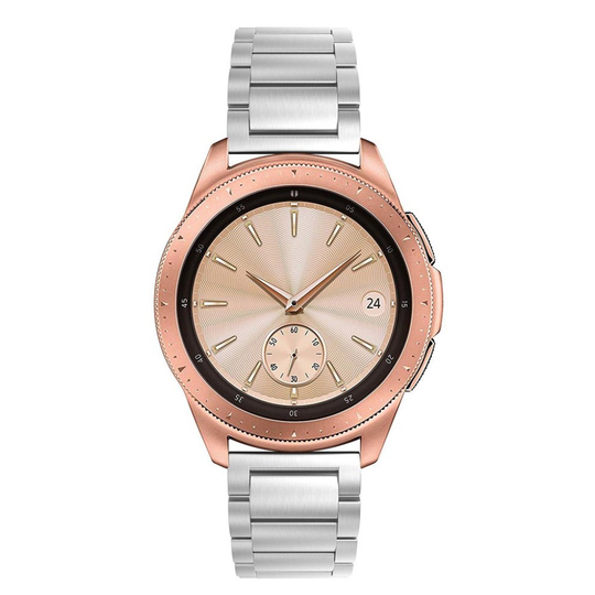 Samsung Galaxy Watch (42mm) ruostumaton metalli kellon ranneke - Hopea