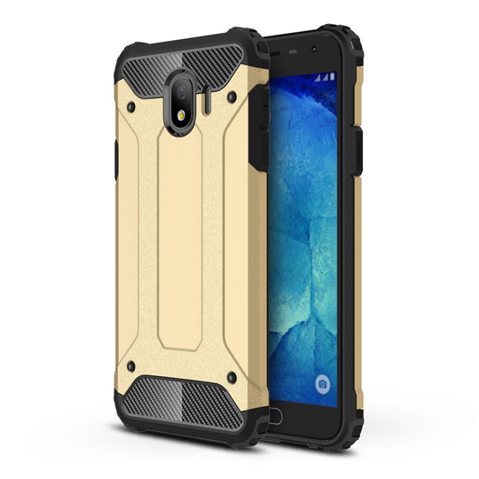 Samsung Galaxy J4 (2018) suoja hybridi suojakotelo - Kulta