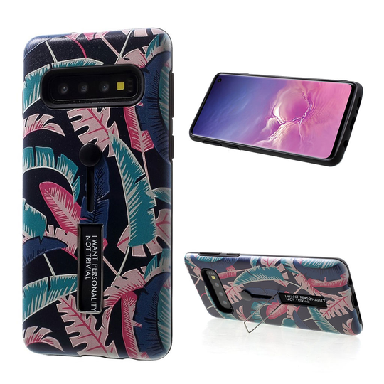 Samsung Galaxy S10 kohokuvioitu hybridi suojakotelo - Style J