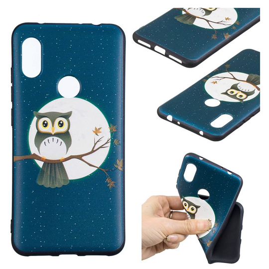Xiaomi Redmi Note 6 Pro kuviollinen suojakotelo - Pöllö Oksalla