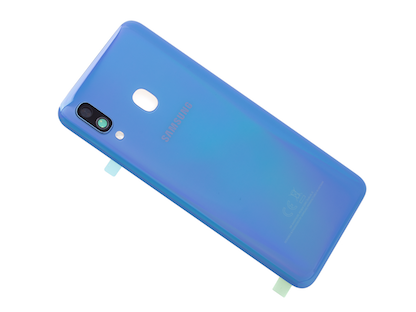 Samsung SM-A405 Galaxy A40 Alkuperäinen Takalasi / Akkukansi - Sininen
