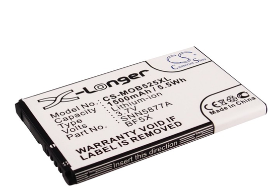 Cameron Sino tarvikeakku Motorola MB525 akku 1500 mAh