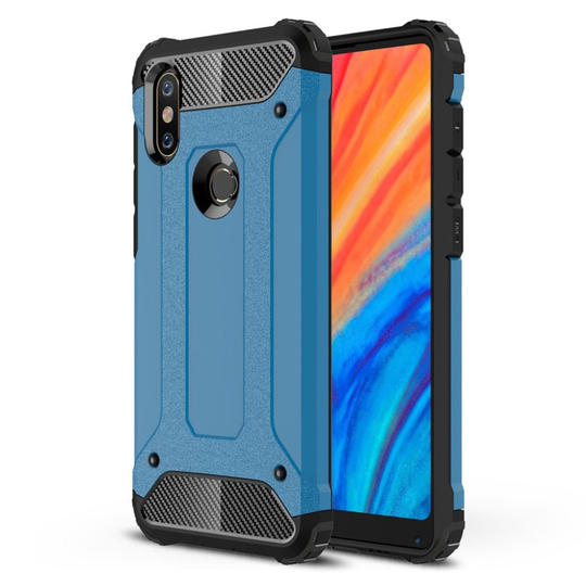 Xiaomi Mi MIX 2S iskukestävä vahvistettu kova muovinen hybriidi takasuoja kuori - Vaalean Sininen