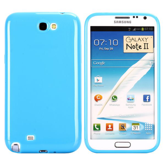Candy Colors (Sininen) Samsung Galaxy Note 2 Silikonikuori