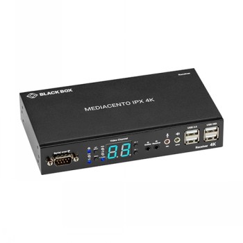 BLACK BOX MEDIACENTO IPX 4K RECEIVER - HDMI, USB, SERIAL, IR, AUDIO