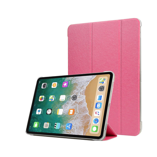 iPad Pro 11 inch (2018) kolmio taivutettava synteetti nahkainen suojakotelo - Ruusu