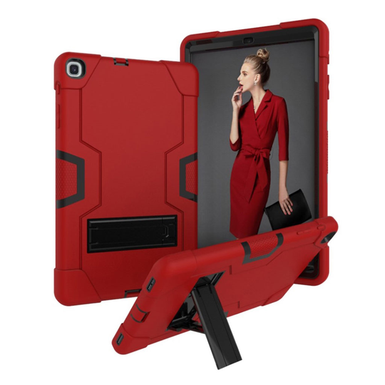 Samsung Galaxy Tab A 10.1 (2019) shockproof hybrid case - Red / Black