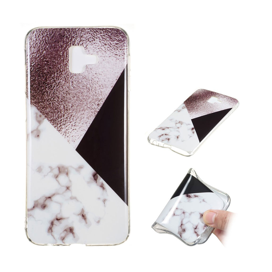 Samsung Galaxy J6 Plus (2018) IMD marmori kuviollinen silikooni muovinen takasuoja kuori - Tyyli C