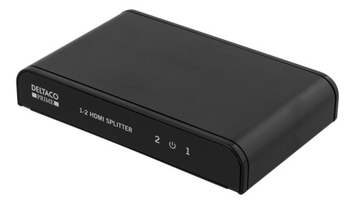 PRIME HDMI-jakaja, 1 Sisääntulo Ja 2 Ulostuloa, HDMI 2.0, 4K, Ultra HD, 3D, HDCP 2.2, Musta