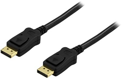 PRIME DisplayPort-näyttökaapeli, Ultra HD Taajuudella 60 Hz, 21,6 Gb/s, 2 M, Musta, 20-pinninen Ur
