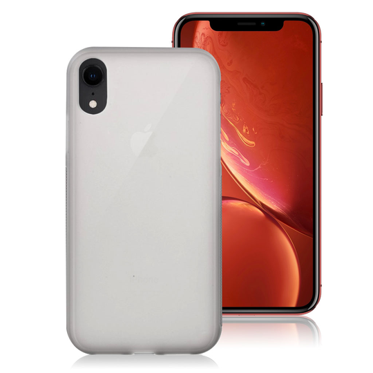 iPhone 9 Liukumaton Pehmeä Muovinen Joustava Takasuoja Kuori - Harmaa