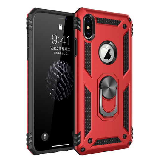 Bofink Combat iPhone Xs Max kuoret - Punainen