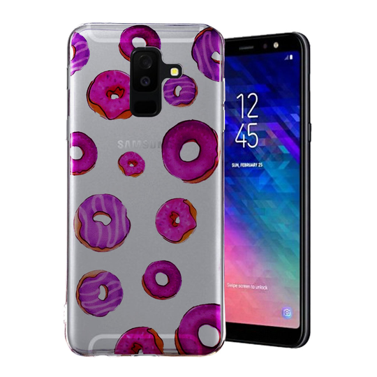 Samsung Galaxy A6 Plus TPU Muovi KuvallinenTakasupja Kuori - Donitsit