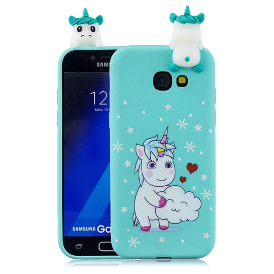 Cute 3D Samsung Galaxy A7 (2018) kuoret - Yksisarvinen
