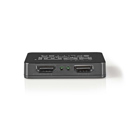 HDMI-jakaja kahdelle näytölle 1x HDMI tulo 2x HDMI lähtö 4K@30Hz 2.25 Gbps
