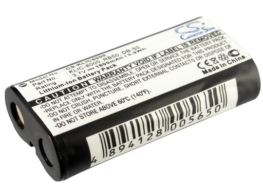 Kodak KLIC-8000 RB50 yhteensopiva akku 1600 mAh