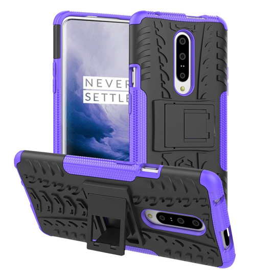 OnePlus 7 Pro anti-slip hybrid case - Purple