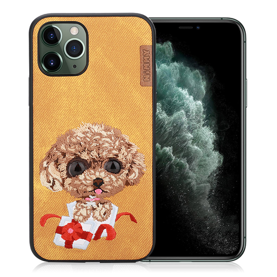 Nimmy Big Eyes iPhone 11 Pro Max Embroidered Cover - Yellow