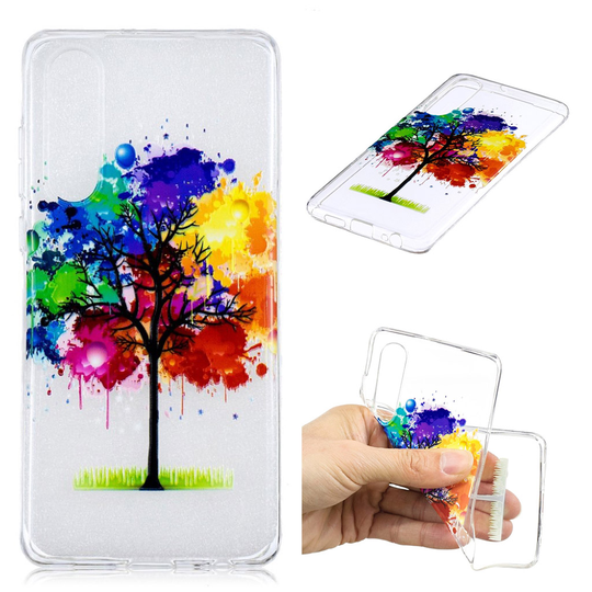 Huawei P30 printtikuosi pehmeä suojakotelo - Puu Maalaus