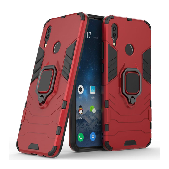 Huawei P Smart 2019 cool guard takatuki hybrid Suojakotelo - Punainen