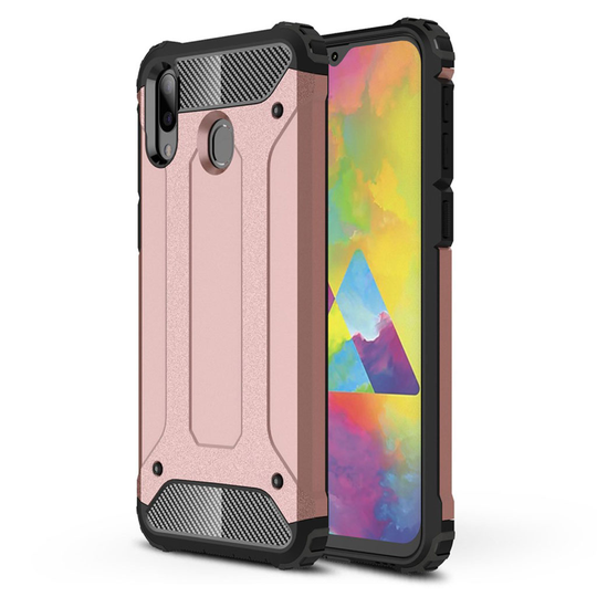 Armour Guard Samsung Galaxy M20 kuoret - Ruusukulta