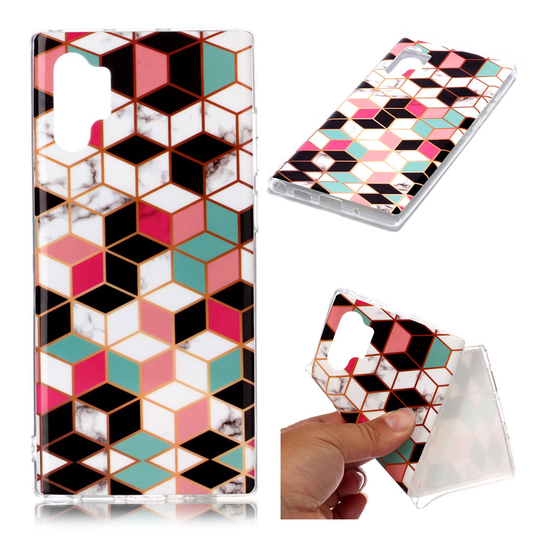 Marble Samsung Galaxy Note 10 Pro kuoret - Värikäs Diamond Kuvio