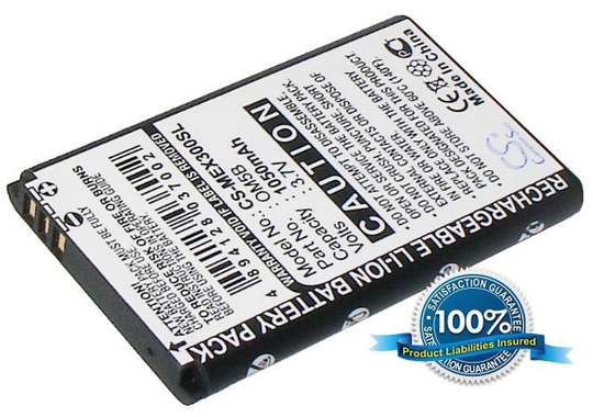 Cameron Sino tarvikeakku Motorola EX112 EX115 EX300 akku 1050 mAh