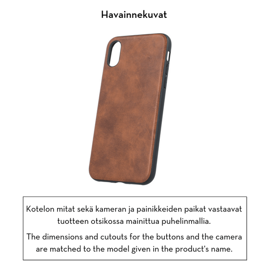 Forever Prime suojakotelo Huawei P30 aitoa nahkaa - ruskea