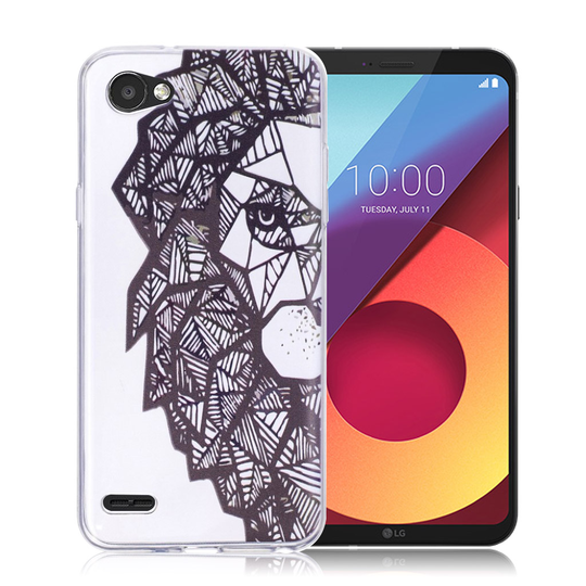 LG Q6 Kuviollinen TPU Takasuoja Kuori - Leijona