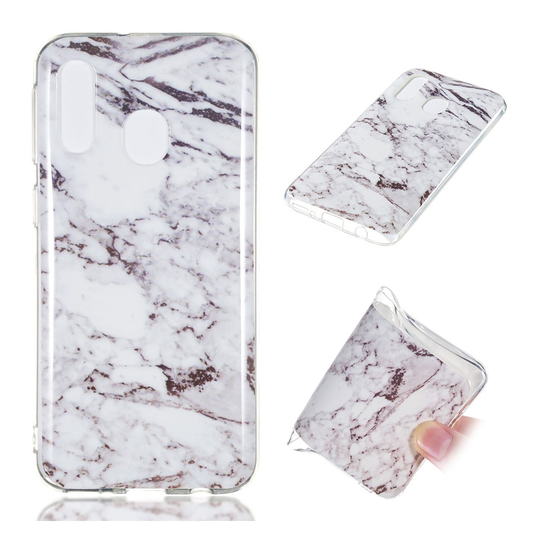 Samsung Galaxy A40 simple marble pattern case - Style E