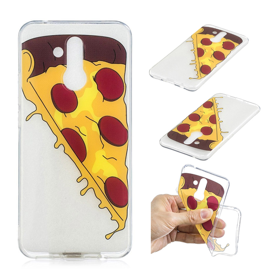 Huawei Mate 20 Lite IMD kuviollinen silikooni muovinen pehmeä takasuoja kuori - Pizza