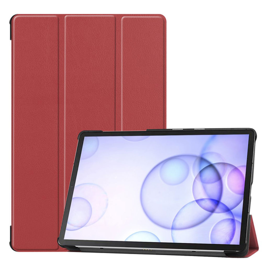 Samsung Galaxy Tab S6 tri-fold leather case - Brown