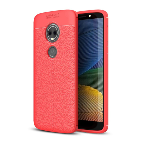 Motorola Moto E5 Plus Liitsihedelmän Jyvä TPU Takaosa Kuori - Punainen